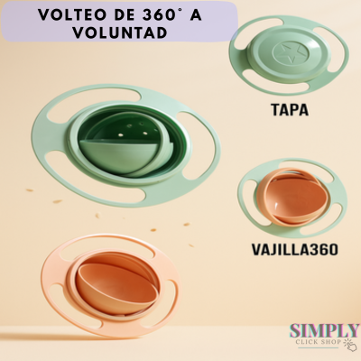 BOWL MÁGICO ANTIDERRAME™ - TAZÓN 360° PARA NIÑOS