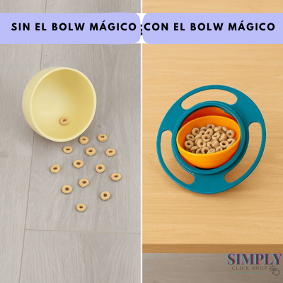 BOWL MÁGICO ANTIDERRAME™ - TAZÓN 360° PARA NIÑOS