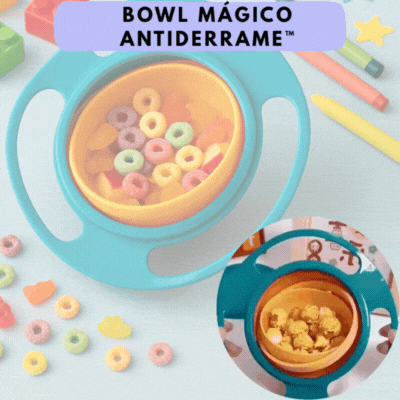 BOWL MÁGICO ANTIDERRAME™ - TAZÓN 360° PARA NIÑOS